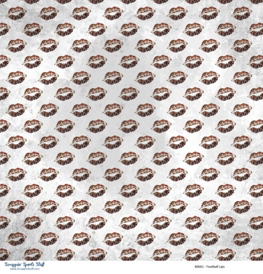Scrappin\' Stuff - Football Lips Paper