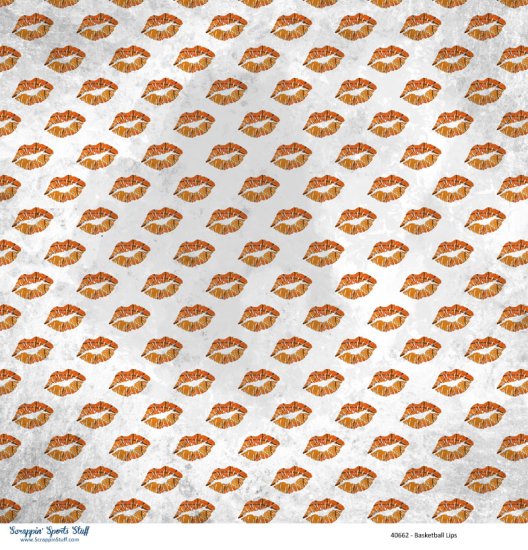 Scrappin\' Stuff - Basketball Lips Paper