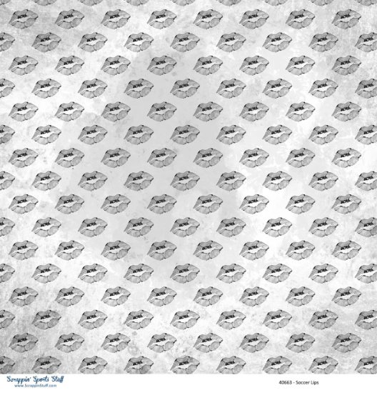 Scrappin\' Stuff - Soccer Lips Paper