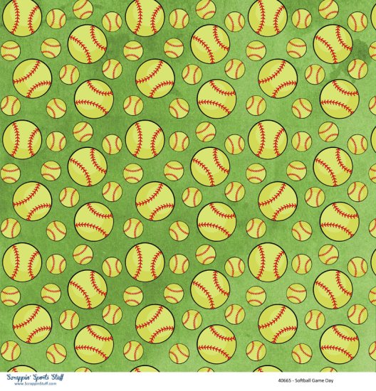 Scrappin\' Stuff - Softball Game Day Paper
