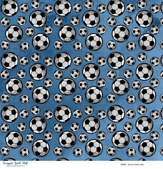 Scrappin\' Stuff - Soccer Game Day Paper