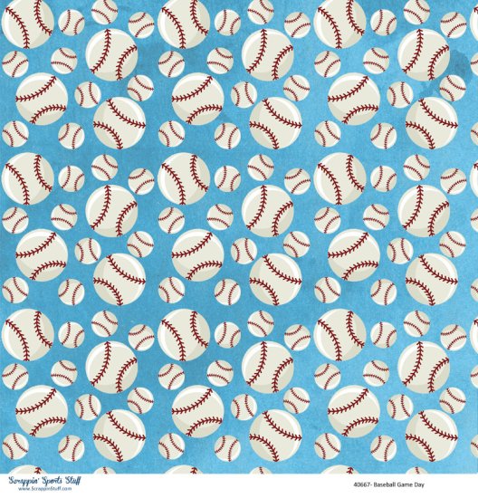 Scrappin\' Stuff - Baseball Game Day Paper