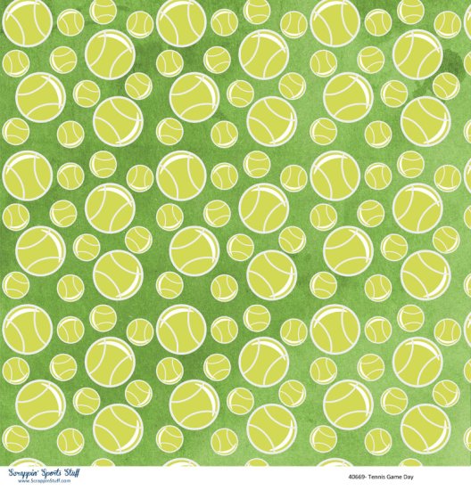 Scrappin\' Stuff - Tennis Game Day Paper