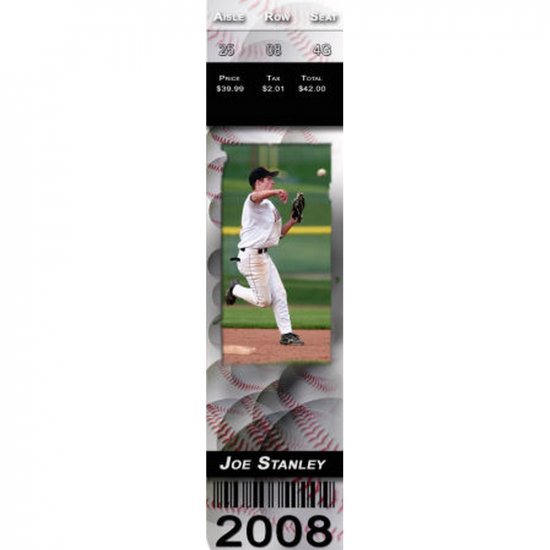 Photo Ticket - Baseball