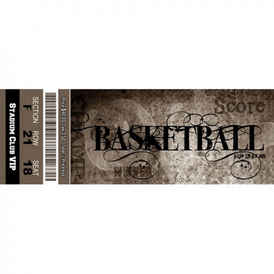 Scrappin\' Stuff - Basketball Ticket