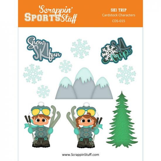 Cardstock Characters - Ski Trip