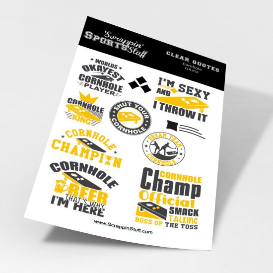 Clear Quotes - Cornhole