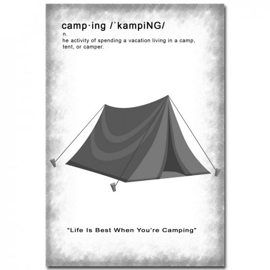 Definition Card - Camping