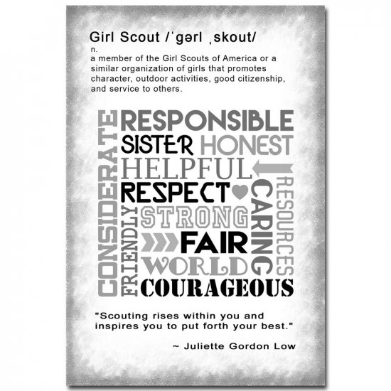 Definition Card - Girl Scout