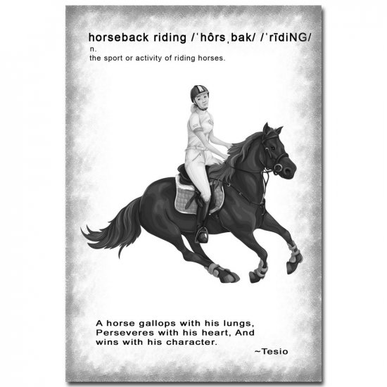Definition Card - Horseback