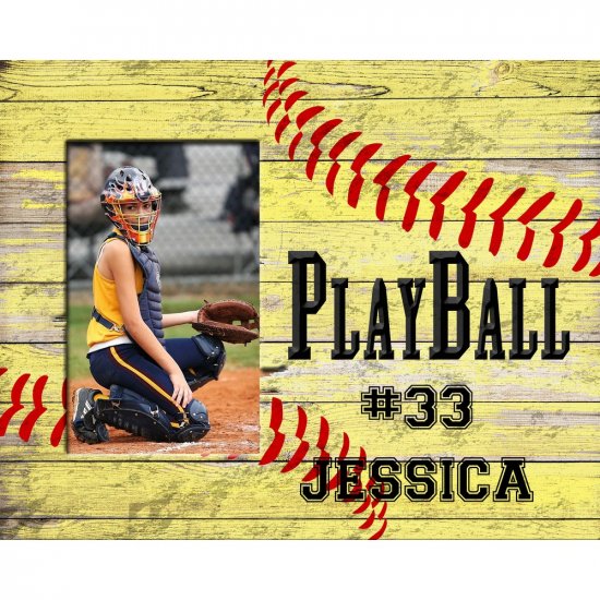 Designer Photos - Softball Playball