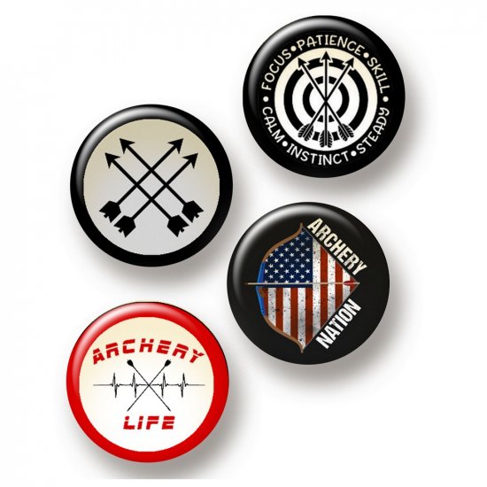 Flair Buttons - Archery