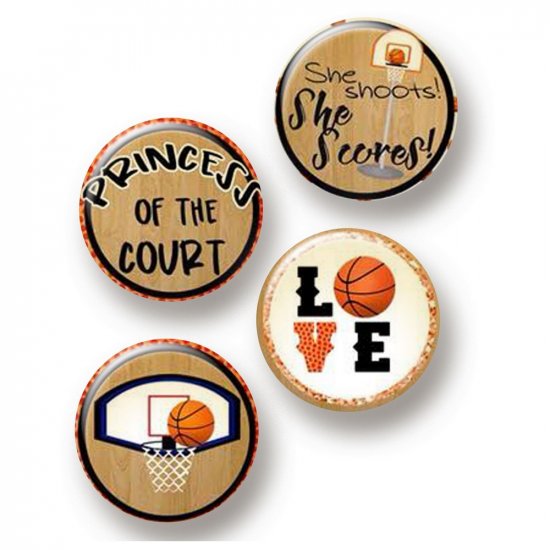 Flair Buttons - Basketball Princess
