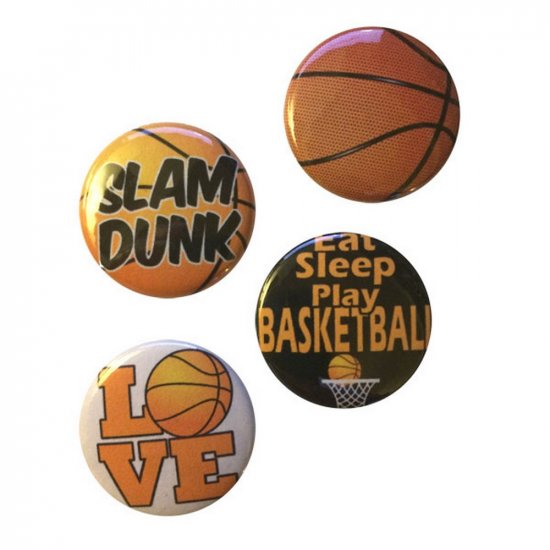 Flair Buttons - Basketball