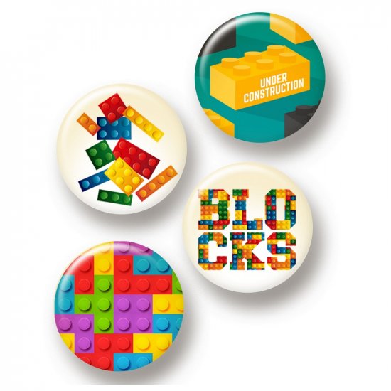 Flair Buttons - Building Blocks