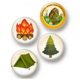 Flair Buttons - Camping