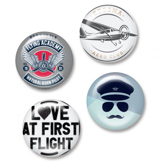 Flair Buttons - Flying