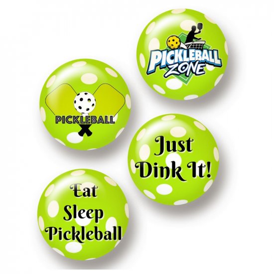 Flair Buttons - Pickleball