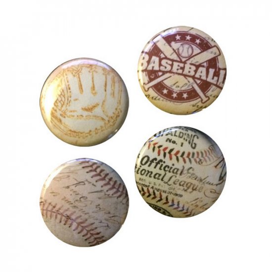 Flair Buttons - Vintage Baseball