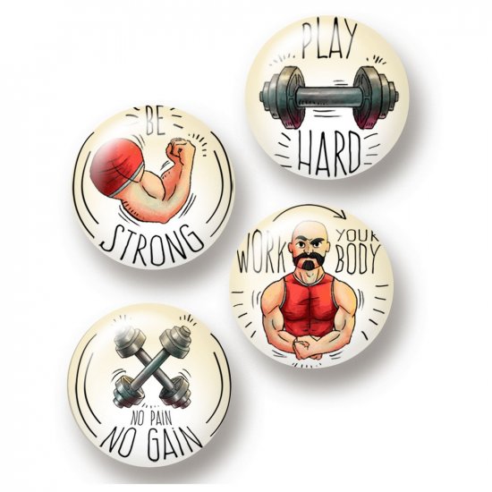 Flair Buttons - Workout