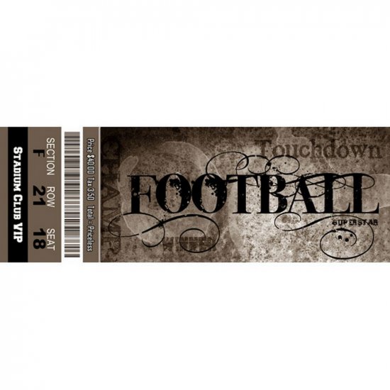 Scrappin\' Stuff - Football Ticket