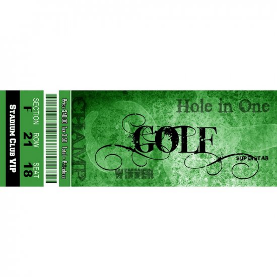 Scrappin\' Stuff - Golf Ticket