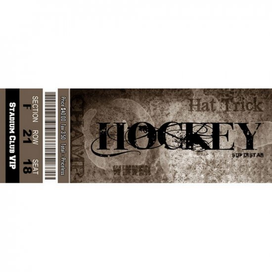 Scrappin\' Stuff - Hockey Ticket