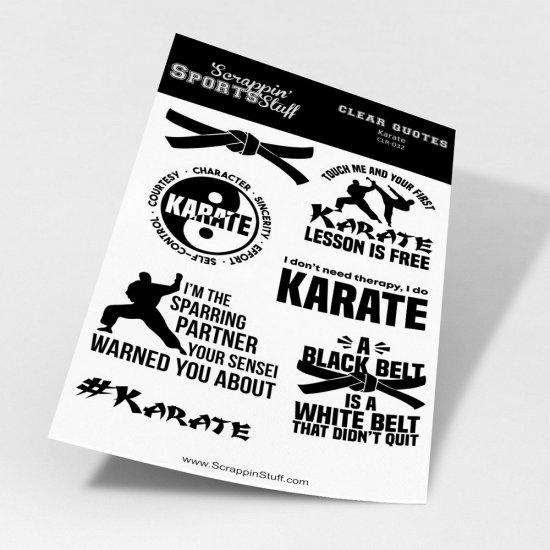 Clear Quotes - Karate