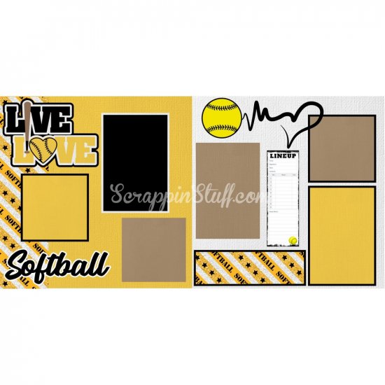 Page Kit - Live, Love Softball