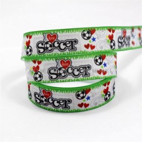 LuLu Ribbons - I Love Soccer Ribbon