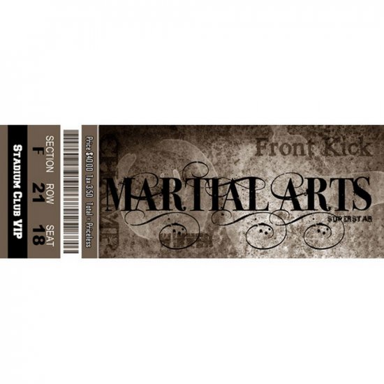 Scrappin\' Stuff - Martial Arts Ticket