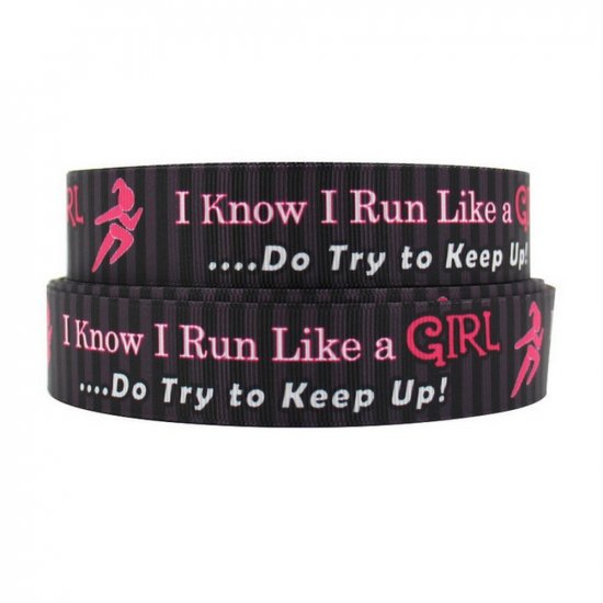 Q&N Ribbon - Run Like a Girl Ribbon
