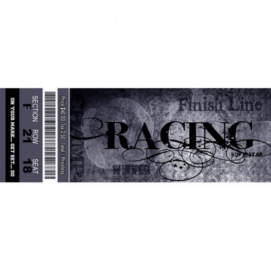 Scrappin\' Stuff - Racing Ticket