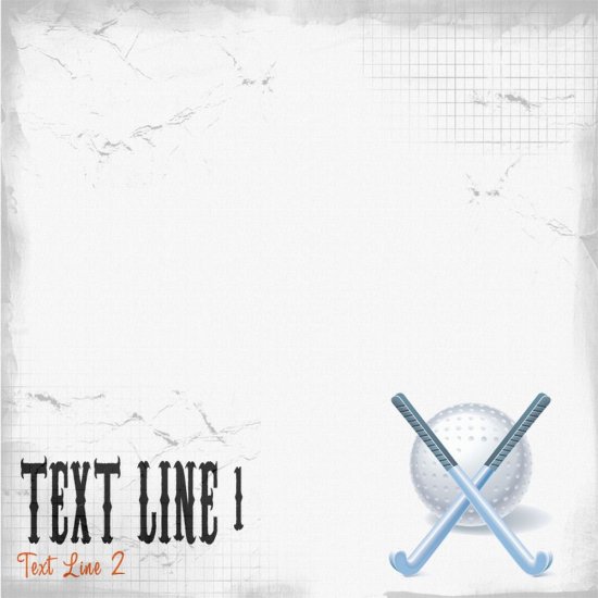 Custom Scratched Field Hockey Paper