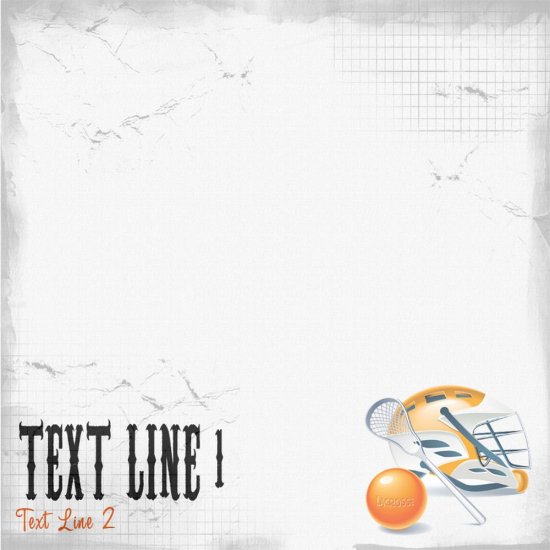 Custom Scratched Lacrosse Paper