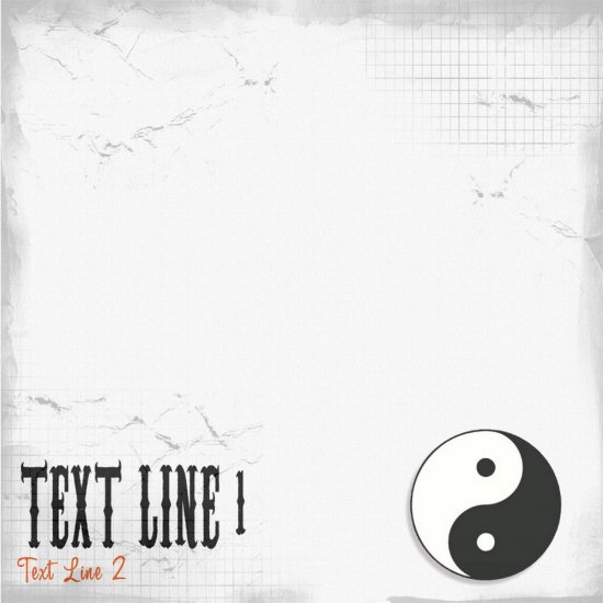 Custom Scratched Martial Arts Paper