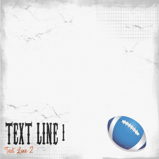 Custom Scratched Rugby Paper