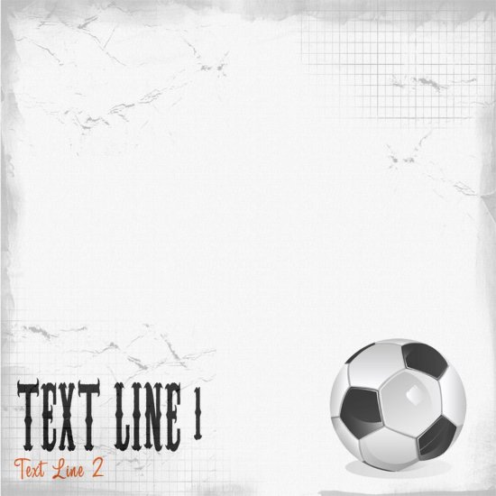 Custom Scratched Soccer Paper