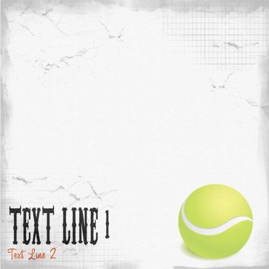 Custom Scratched Tennis Paper