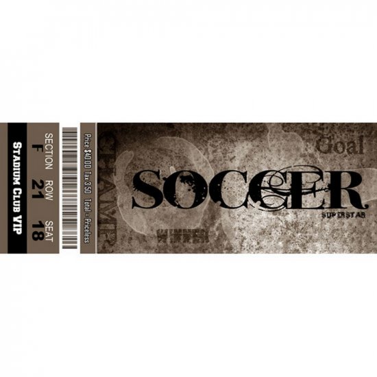 Scrappin\' Stuff - Soccer Ticket