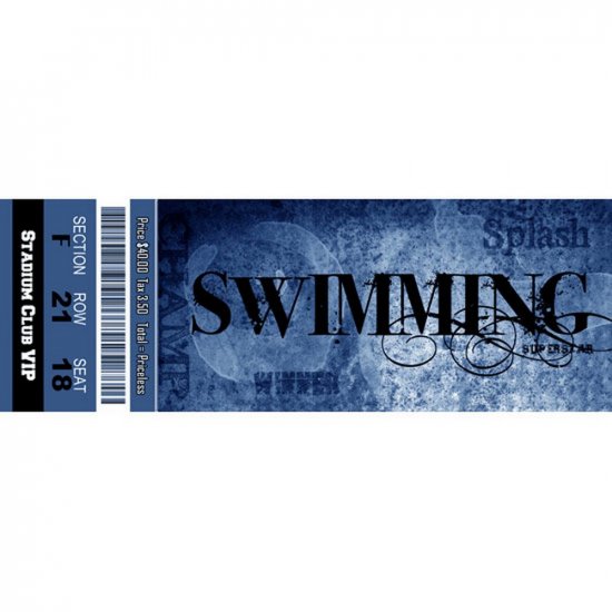 Scrappin\' Stuff - Swimming Ticket
