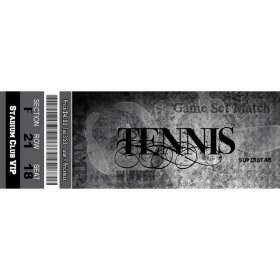 Scrappin' Stuff - Tennis Ticket