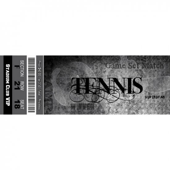 Scrappin\' Stuff - Tennis Ticket