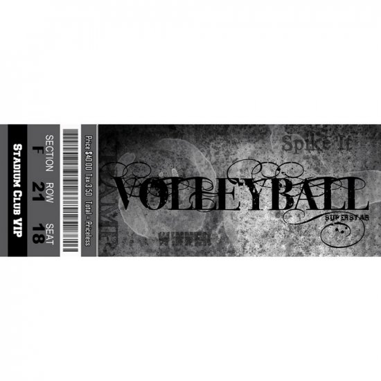 Scrappin\' Stuff - Volleyball Ticket