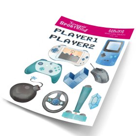 Watercolor Stickers - Gaming