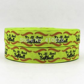 WM Ribbon - All About Softball Ribbon