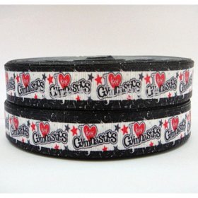 WM Ribbon - Love Gymnastics Ribbon