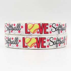 WM Ribbon - Love Softball Ribbon