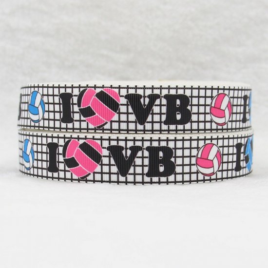WM Ribbon - Love Volleyball Ribbon