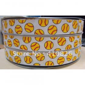 WM Ribbon - Yellow Softball Ribbon